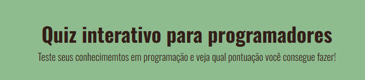 Quiz para programadores